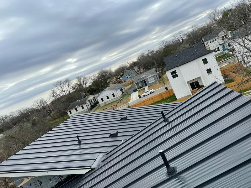 Standing seam metal roof panels with vents for Skylight Repair in Clemson University